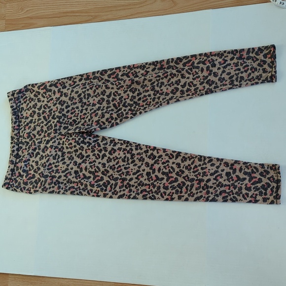 Cuddl Duds Climate Right Animal Print Leggings MEDIUM Pink Leopard - Picture 7 of 11